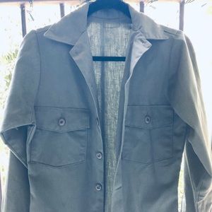 Vintage military shirt jacket